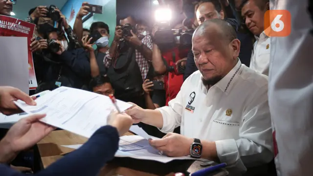 Pendaftaran dan Penyerahan Berkas Bakal Calon Ketua Umum PSSI, AA LaNyalla Mahmud Mattalitti