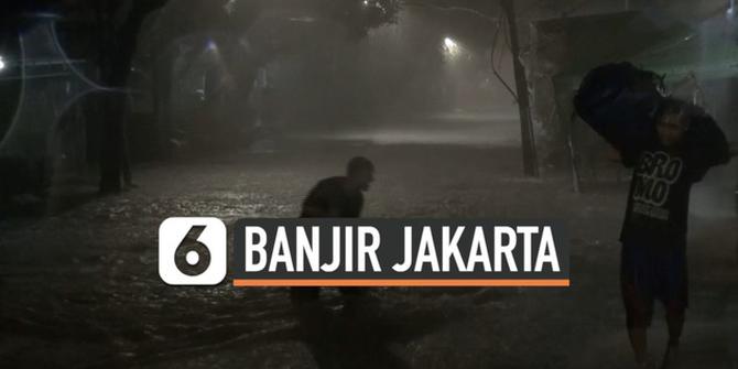 VIDEO: Banjir Satu Meter Putus Akses Jalan di Kemang Jakarta