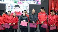 Pengucapan sumpah janji jabatan pengurus DPP PDIP masa bakti 2019-2024 diperpanjang hingga 2025. (Merdeka.com/ Alma Fikhasari)