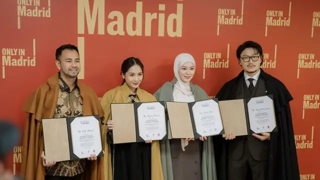 Potret Raffi-Nagita Bareng Ayana Moon Dinobatkan Sebagai Ambassador Madrid Turismo Spanyol, Jadi Muslim Pertama dari Asia