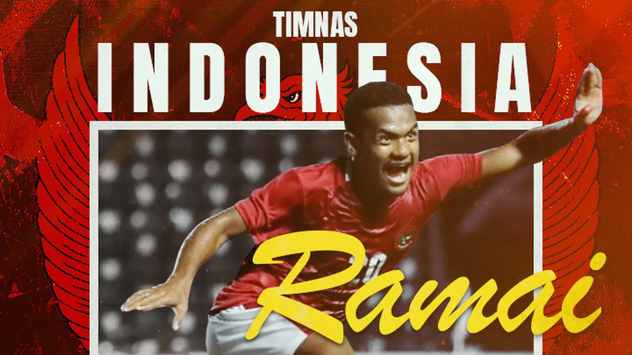 Timnas Indonesia - Ilustrasi Ramai Rumakiek