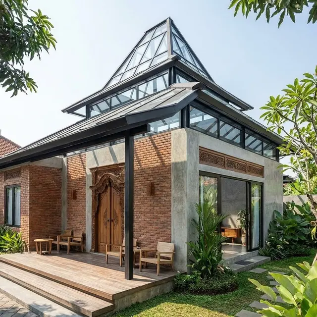 Desain Rumah Modern Tropis 1 Lantai Tren 2026
