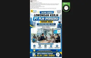 Cek Fakta: Tidak Benar Tautan Pendaftaran Lowongan Kerja PLN 2026