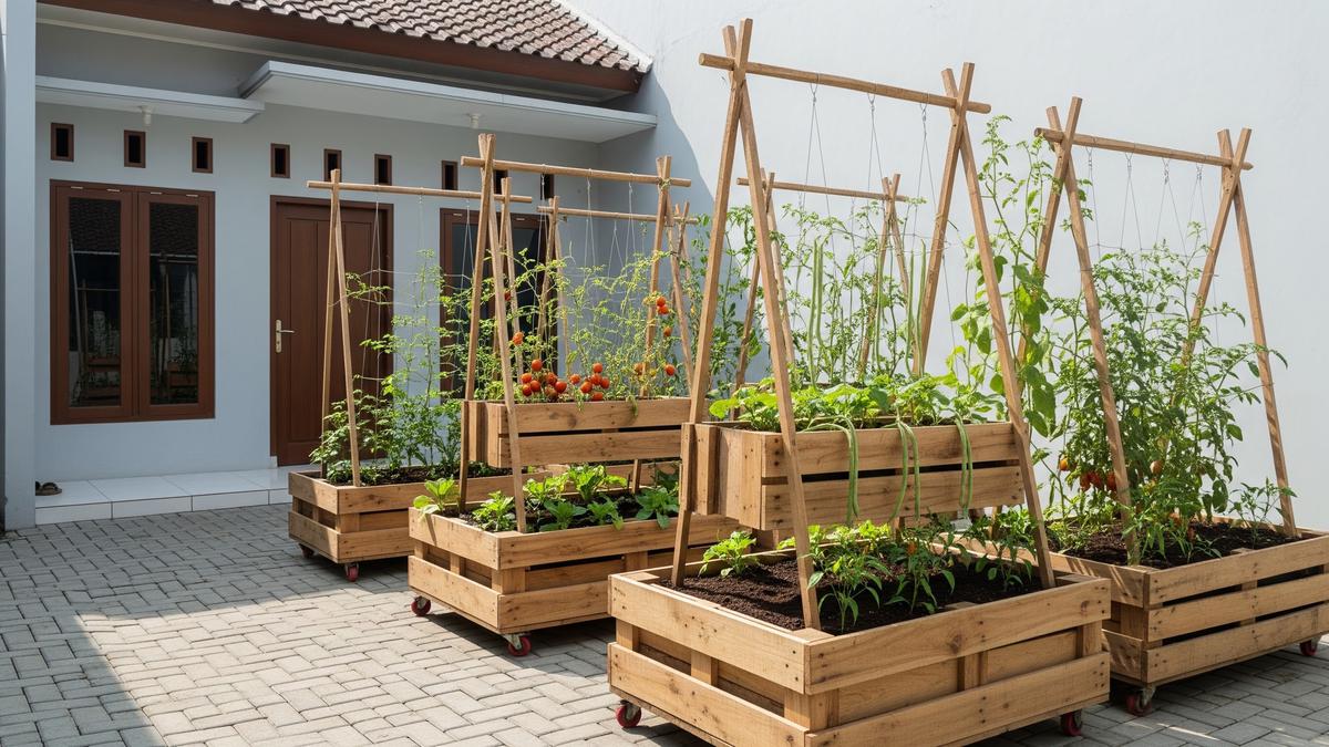 8 Desain Kebun Sayur Rumahan yang Cocok untuk Halaman Paving, Anti Becek