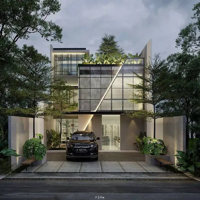 Rumah 2 Lantai Sederhana Gaya Eropa