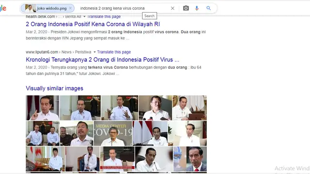 Hasil penelusuran Google Image