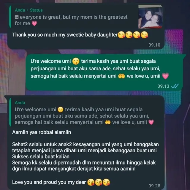 6 Chat Balasan Ibu Dapat Ucapan Selamat Hari Ibu dari Anak Ini Bikin Tersentuh
