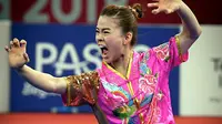 Atlet Malaysia, Cheong Min, ketika menjalani laga Asian Games 2018 di JIEXPO Kemayoran, Minggu (19/8/2018) (Instagram/Cheong Min)