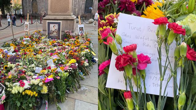 Viral Karangan Bunga dari Tebet Barat untuk Ratu Elizabeth II (Sumber: Twitter @aksrsa)