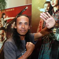 'Jangankan film yang ada adegan fighting-nya, film drama aja juga ada kesulitannya yakni menghafal dialog dan bagaimana mengenal mitra', ungkapnya menjelaskan kesulitan berakting. (Wimbarsana Kewas/Bintang.com)