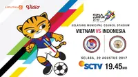Vietnam vs Indonesia (Liputan6.com/Abdillah)