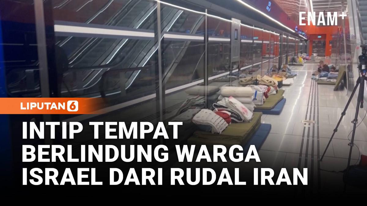 Hindari Serangan Rudal Iran, Warga Tel Aviv Mengungsi ke Bawah Tanah