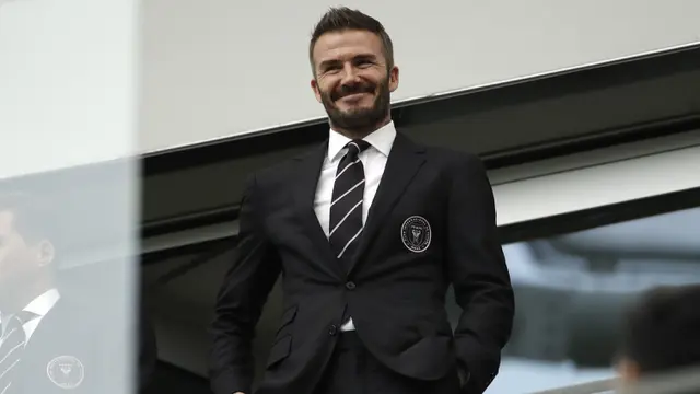 FOTO: David Beckham, Dulu Pemain Ganteng Sekarang Presiden Klub Terkeren