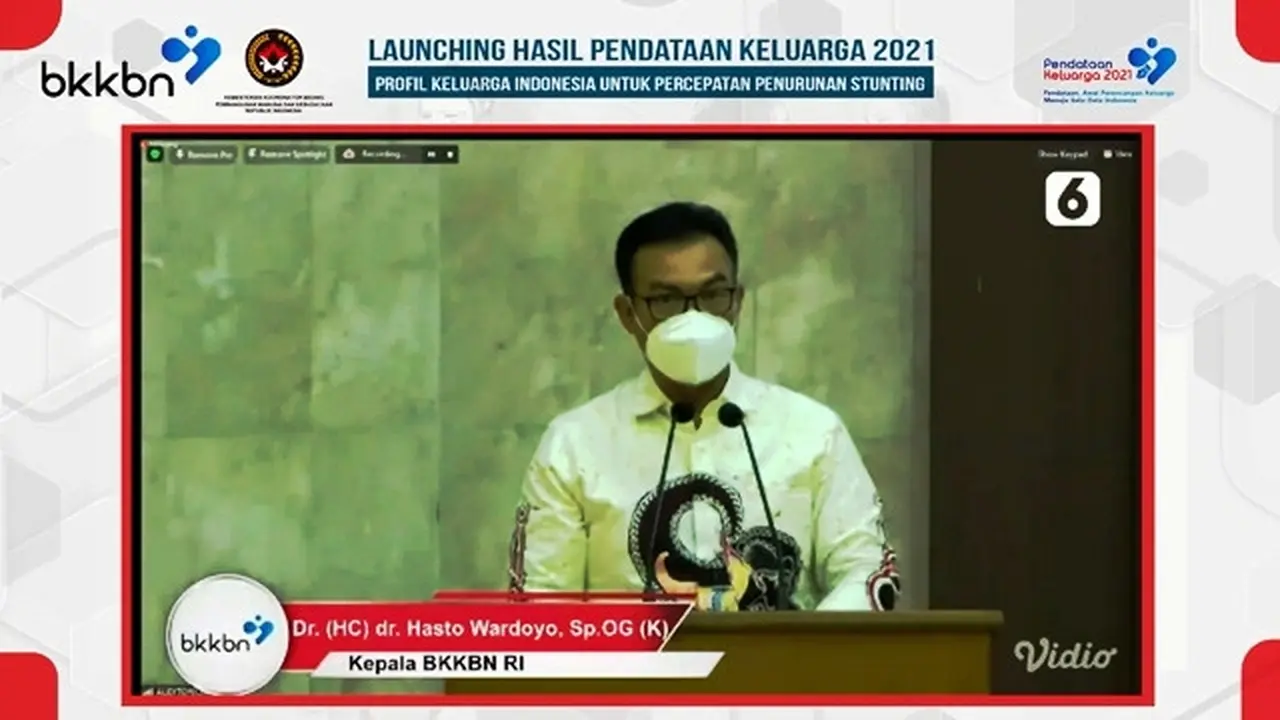 Luncurkan Pendataan Keluarga 2021, BKKBN Targetkan Penurunan Stunting