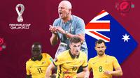 Piala Dunia - Ilustrasi Timnas Australia (Bola.com/Adreanus Titus)