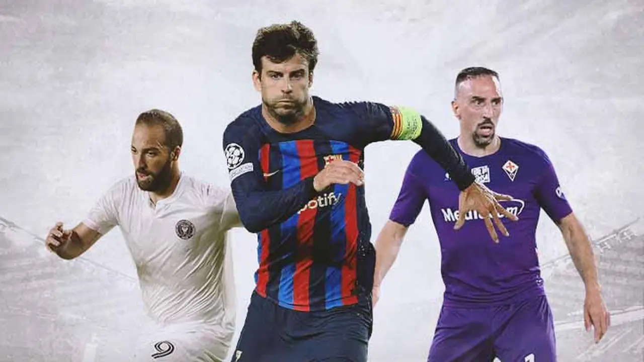Ilustrasi - Gonzalo Higuain, Gerard Pique, Franck Ribery