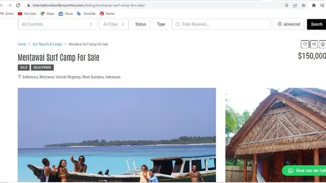 Profil Pulau Panangalat di Kepulauan Mentawai yang Diduga Dijual Online