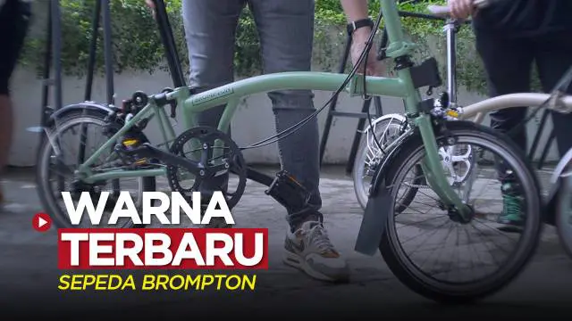 Berita video merek sepeda lipat ternama asal Inggris, Brompton Bicycle, meluncurkan warna produk terbarunya, yaitu matcha green.