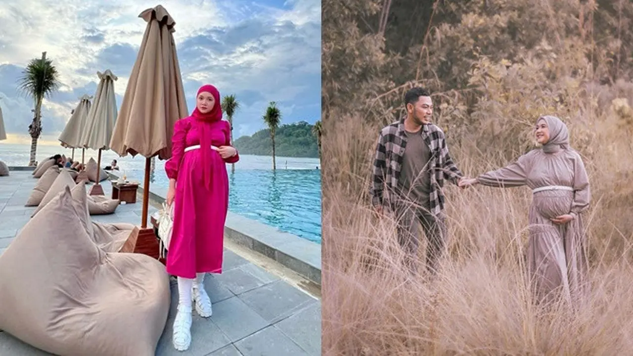 Jelang Lahiran Anak Pertama, Ini 6 Potret Fikoh LIDA Pamer Baby Bump Bareng Suami