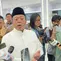 Menteri Agraria dan Tata Ruang/Kepala Badan Pertanahan Nasional (ATR/BPN) Nusron Wahid dalam konferensi pers di Kementerian ATR/BPN, Jakarta, Jumat (21/2/2025). (Tira/Liputan6.com)