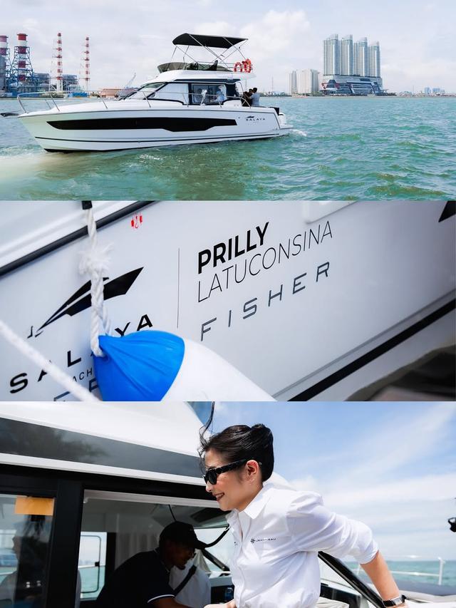 Potret Yacht Milik Prilly Latuconsina dan Kevin Sanjaya (credit: instagram/prillylatuconsina96)