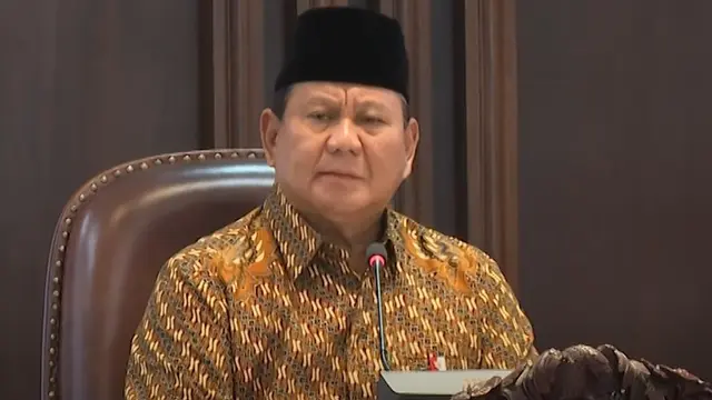 Presiden Republik Indonesia Prabowo Subianto menyebut memiliki program khusus untuk mengatasi kekurangan dokter di Indonesia. (Foto: Tangkapan Layar Sekretariat Presiden)