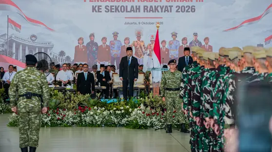 Ribuan Kadet Unhan Diberangkatkan ke 181 Sekolah Rakyat, Perkuat Karakter Siswa