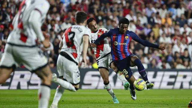 Foto: Ikuti Jejak Real Madrid, Barcelona Tumbang di Markas Rayo Vallecano