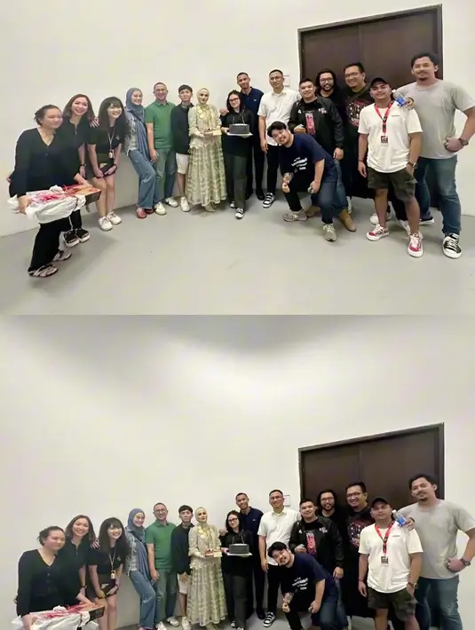 Selain Mulan dan Atalla, para rekan dan kerabat juga ikut merayakan ultah Tiara ke-23. [Instagram/mulanjameela1]