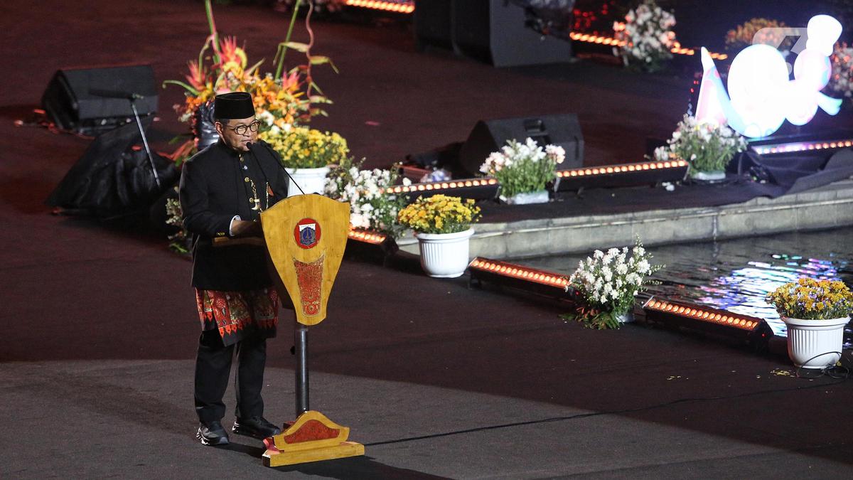 Gubernur Pramono Anung Hadiri Malam Puncak HUT ke-498 Kota Jakarta