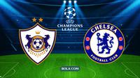 Qarabag FK Vs Chelsea, Liga Champions. (Bola.com/Wiwig Prayugi)