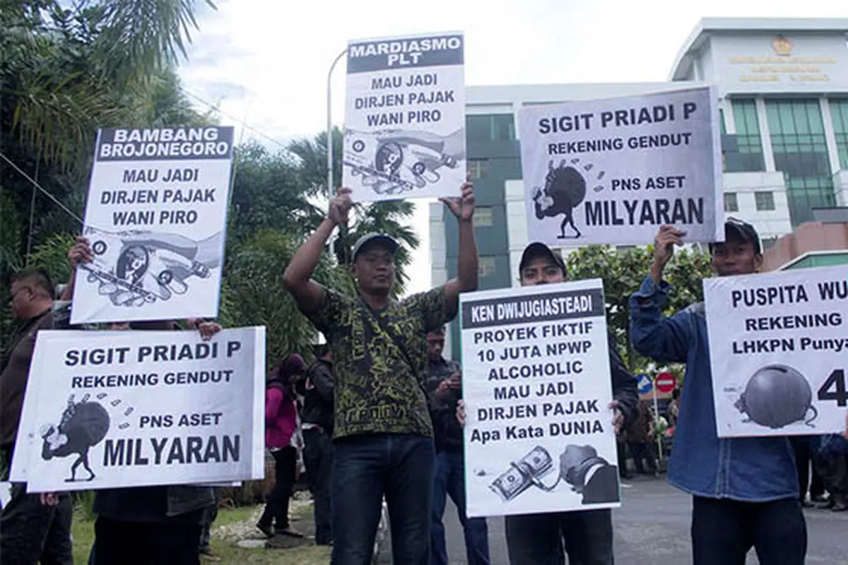 Demo Tolak 7 Calon Dirjen Pajak Ramai di Yogya