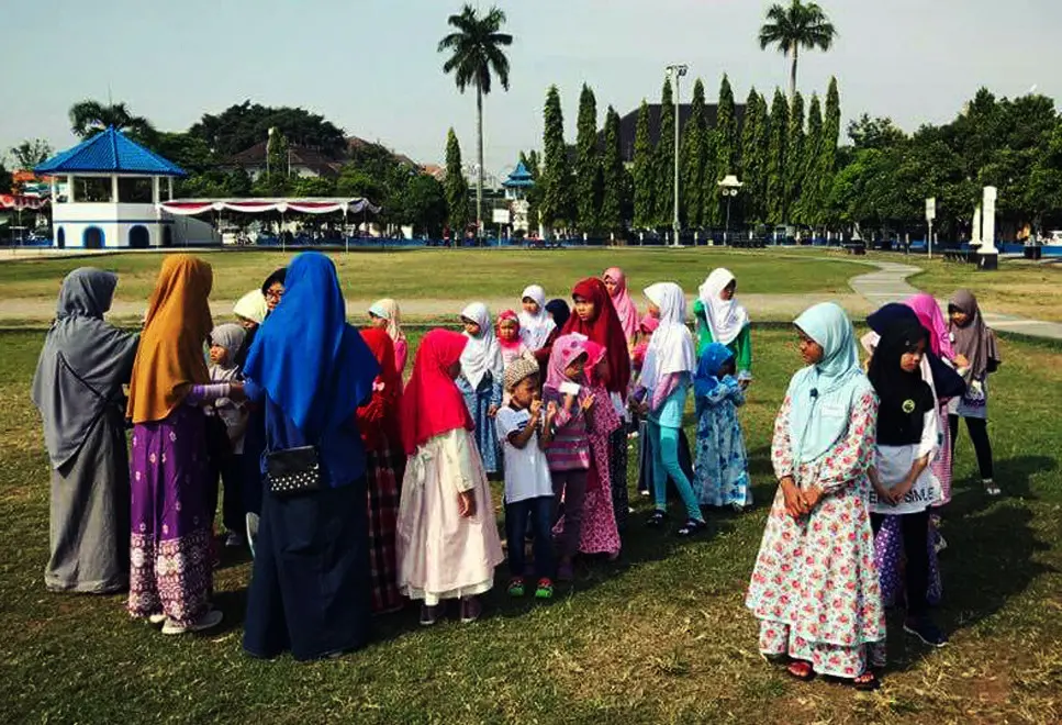 Kado Liburan merupakan program mengisi liburan anak sekolah di Tegal, Jawa Tengah, selama tiga hari. (Liputan6.com/Fajar Eko Nugroho)