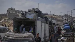Pasukan Israel terus meningkatkan serangannya di Kota Gaza, salah satu wilayah paling padat penduduk di Jalur Gaza. (AP Photo/Abdel Kareem Hana)