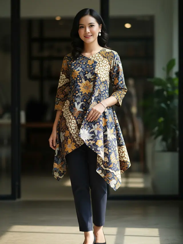 9 Model Atasan Batik Wanita Cocok untuk Acara Formal dan Informal