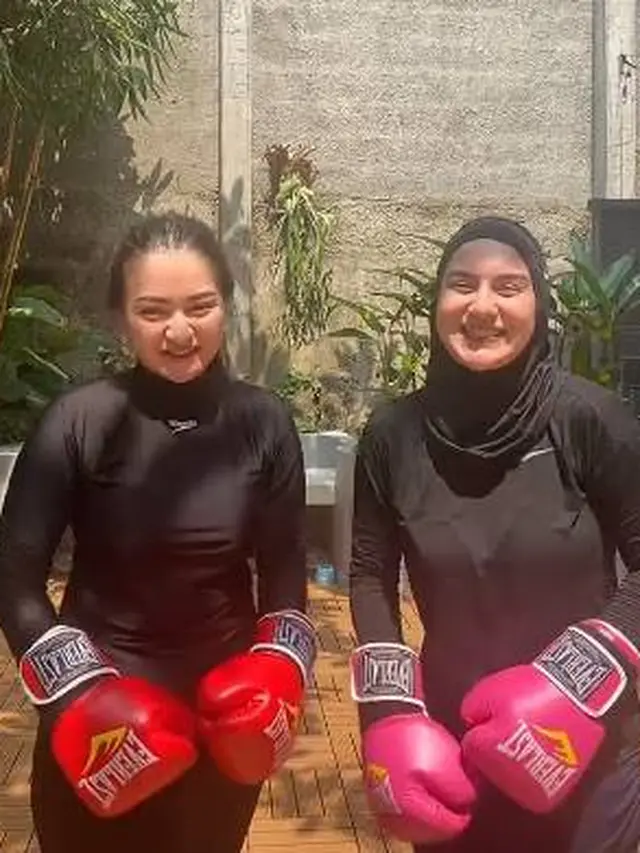 6 Potret Nathalie Holscher dan Irish Bella Seru Latihan Boxing Ini Tuai Sorotan