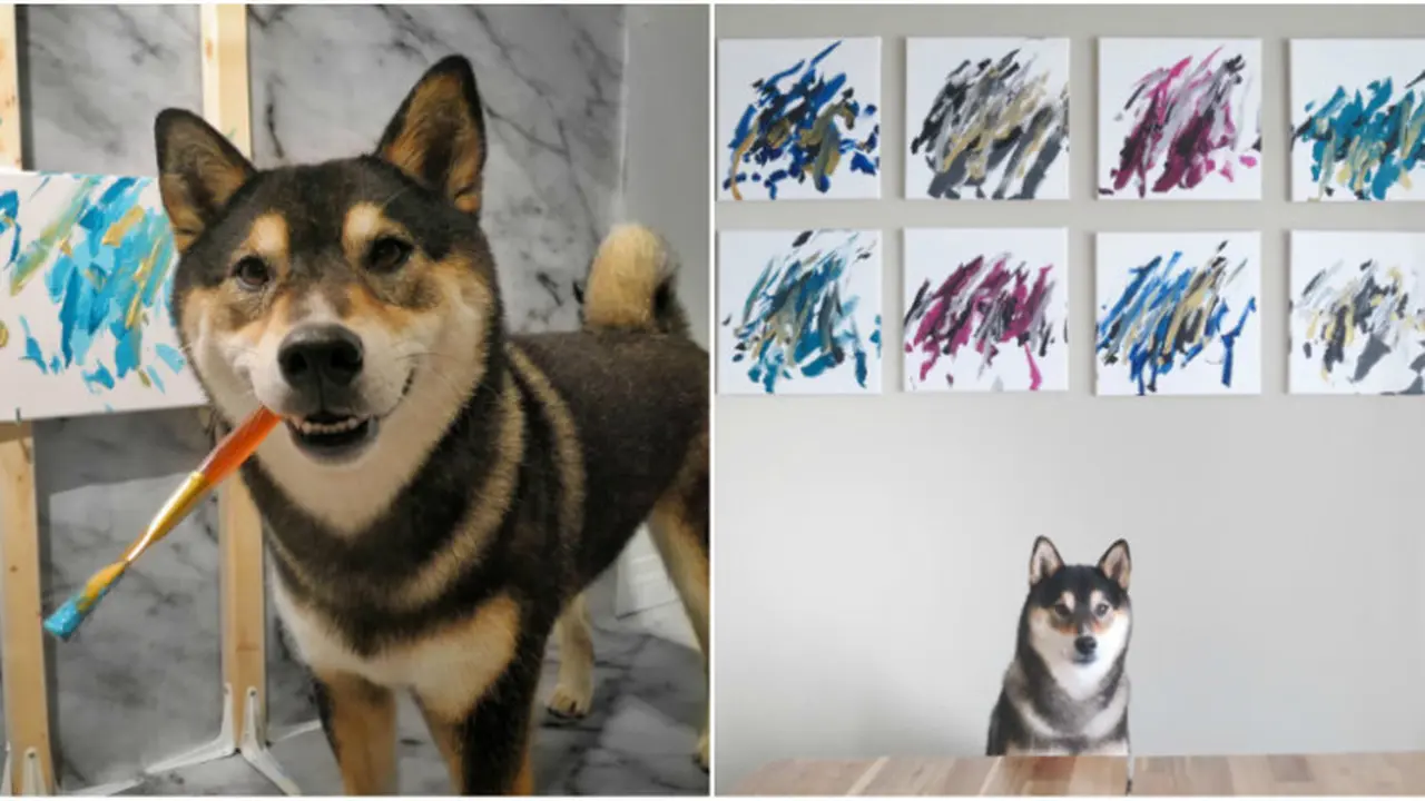 Jago Melukis, Karya Anjing Ini Dijual Mahal