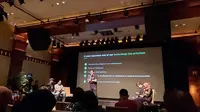 External Communications Senior Lead Tokopedia, Ekhel Chandra Wijaya, dalam diskusi 'Tren IoT dan AI di Indonesia' yang diinisiasi Forum Wartawan Teknologi Indonesia (Forwat) di Jakarta, Selasa (10/3/2020).