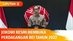 Presiden Joko Widodo resmi membuka perdagangan saham di Bursa Efek Indonesia di tahun 2022. Presiden juga menyebut kinerja IHSG tahun 2021 menunjukkan kinerja positif. Dengan tercapainya target vaksinasi, Jokowi berharap pertumbuhan ekonomi juga sema...