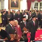 Pimpinan KPK periode 2019-2023 jelang pelantikan di Istana Negara, Jumat (20/12/2019). (Liputan6.com/ Lizsa Egeham)