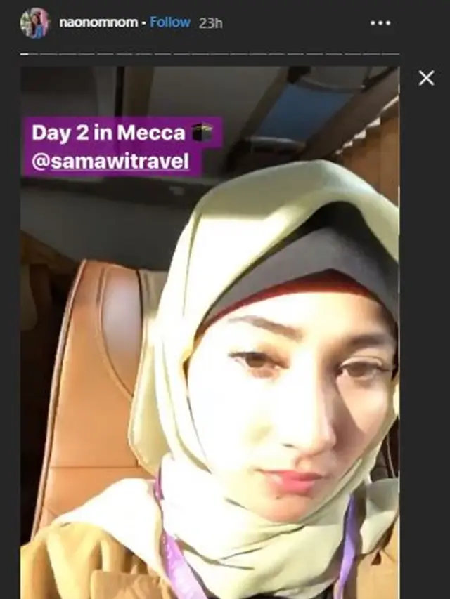 Dipuji Makin Cantik, Ini 6 Potret Naomi Zaskia Berhijab saat Umrah