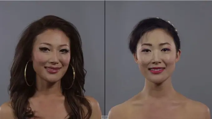 Rias Wajah Cewek Korea Selatan dan Korea Utara 70 Tahun Terakhir