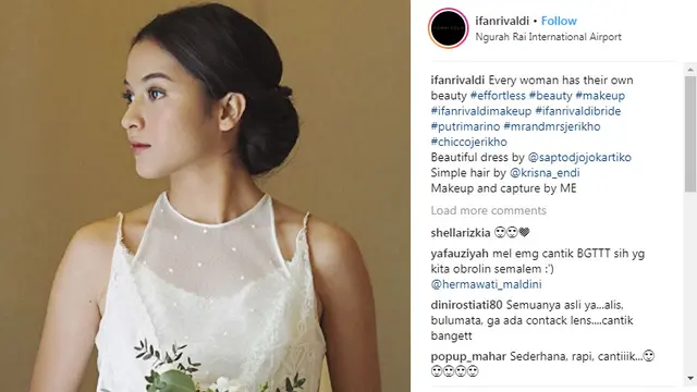 Putri Marino Tampil Cantik Sederhana, Makeup Tanpa Bulu Mata Palsu