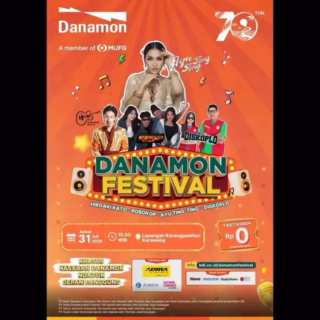 Ayu Ting Ting jadi guest star di Danamon Festival