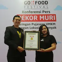 Go Food Festival dari Gojek Cetak Rekor MURI. foto: istimewa/dok. Gojek Group