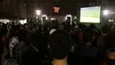 Keramaian acara nonton bareng Chelsea melawan Liverpool yang diadakan Bola.com. (Bola.com/Vitalis Yogi Trisna) 
