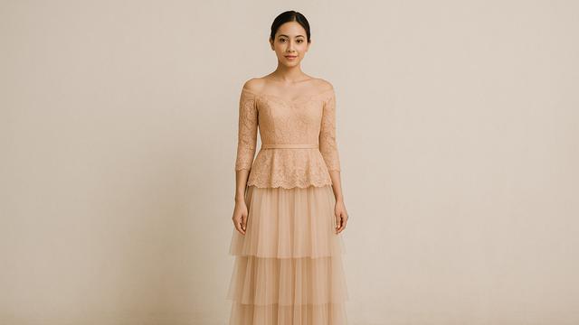 Kebaya dengan Rok Transparan Layered (Foto: ChatGPT)