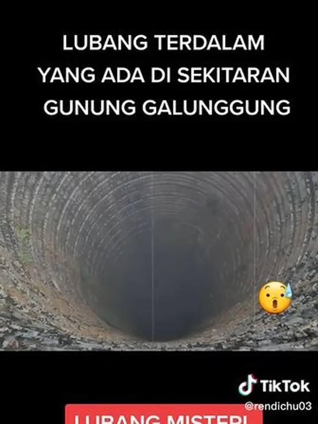 Misterius, Ini Penampakan Lubang Raksasa Terdalam di Kaki Gunung Galunggung