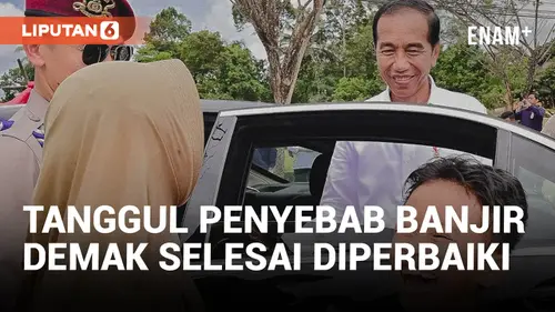 VIDEO: Jokowi: Pembalakan Liar Penyebab Banjir di Demak, Tanggul Sudah Selesai Diperbaiki