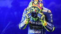 Pebalap Movistar Yamaha, Valentino Rossi, semakin kesal dengan penampilan motornya setelah gagal meraih pole position di MotoGP Valencia. (dok. MotoGP)